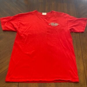 Ron Jon Surf Shop red tshirt logo Orange Beach size Med